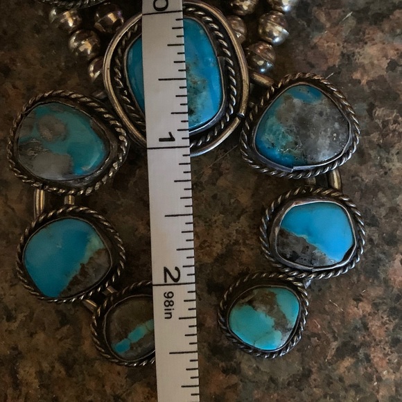 Authentic Vintage Navajo Bisbee Squash Blossom - Picture 11 of 12